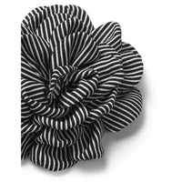 Mads Nørgaard MN Rose Brooch, Stripe Black/White