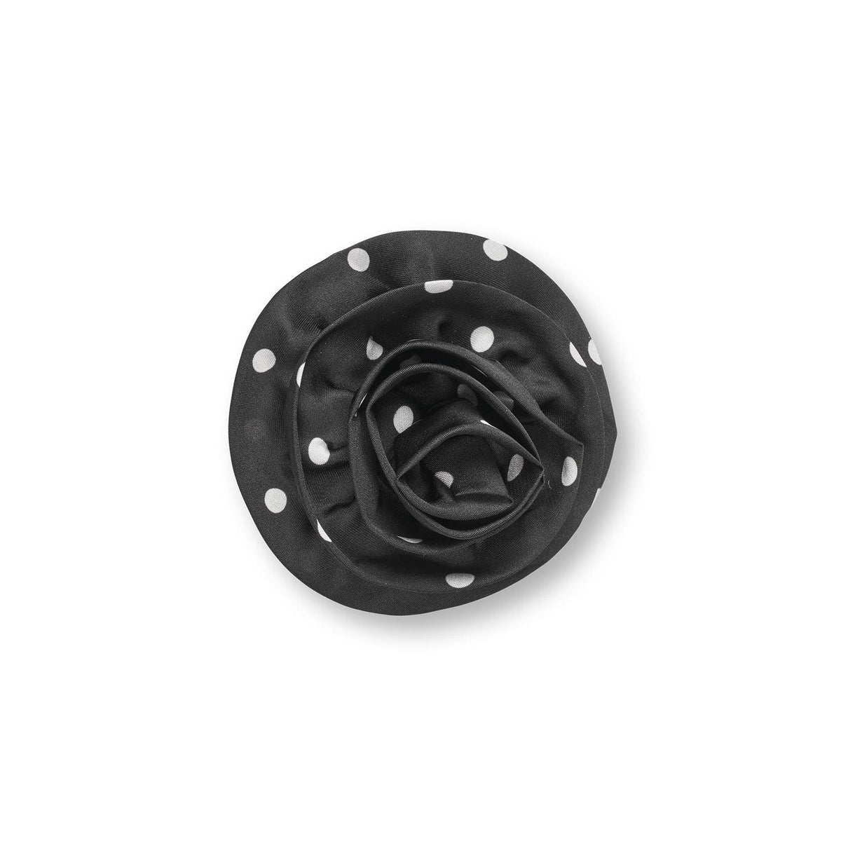 Mads Nørgaard MN Rose Brooch, Dot Black/White