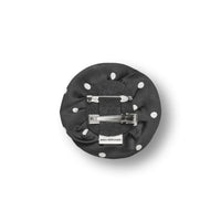 Mads Nørgaard MN Rose Brooch, Dot Black/White