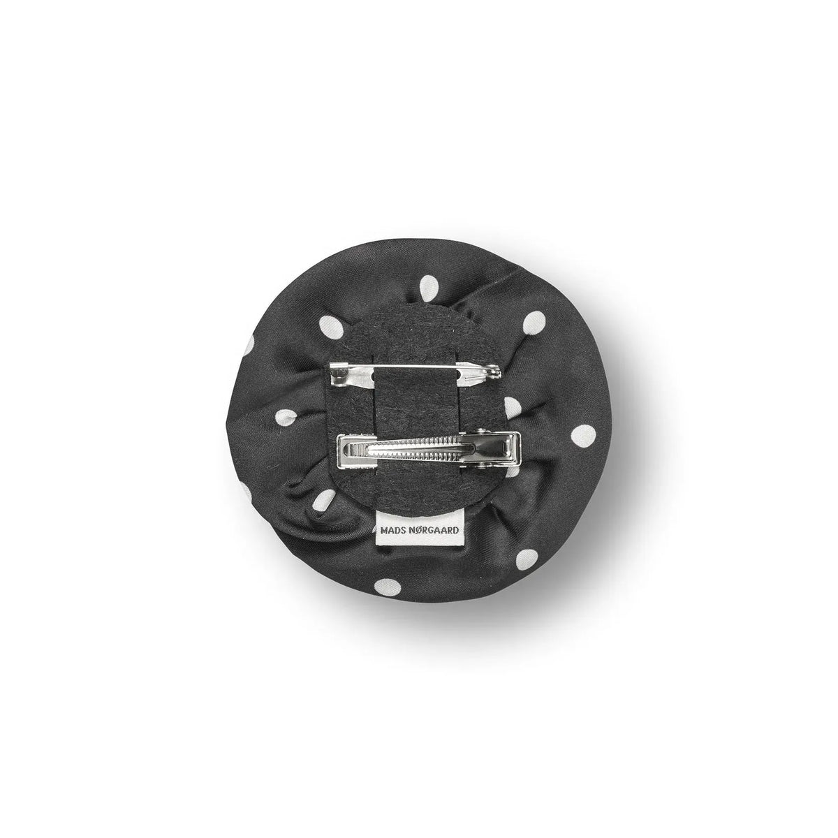 Mads Nørgaard MN Rose Brooch, Dot Black/White