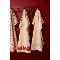 Ib Laursen, Viskestykke, Sally, Røde huse-Ib Laursen-Minlillebutik.dk