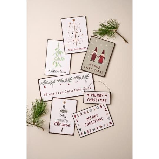 Ib Laursen, Metalskilt, Merry Christmas-Ib Laursen-Minlillebutik.dk