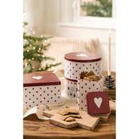 Ib Laursen, Dåse m/hjerter, Firkantet-Ib Laursen-Minlillebutik.dk