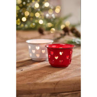 Ib Laursen, Lygte til fyrfadslys med hjerter, Rød-Ib Laursen-Minlillebutik.dk