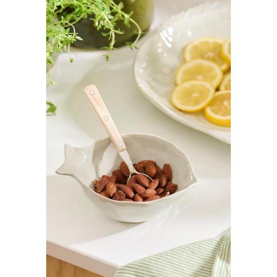 Ib Laursen, Skål, Ocean, Hvid, Fiskeformet-Ib Laursen-Minlillebutik.dk