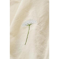 Ib Laursen, Stofserviet, Flora m/hvid skærmblomst, butter cream