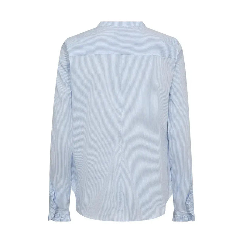 Mos Mosh, Mattie Stripe Shirt, Light Blue-Mos Mosh-Minlillebutik.dk