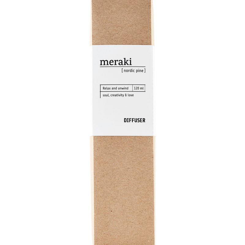 Meraki, Diffuser w. 7 sticks, Nordic pine