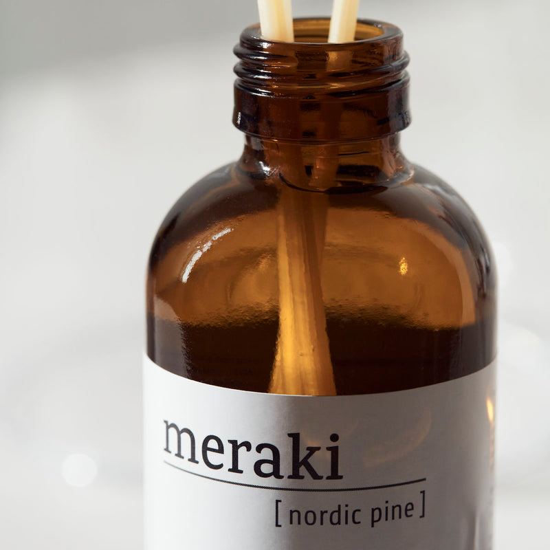 Meraki, Diffuser w. 7 sticks, Nordic pine