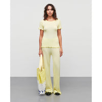 Mads Nørgaard, Pointella Trixy Tee, Tender Yellow-Mads Nørgaard - Dame-Minlillebutik.dk