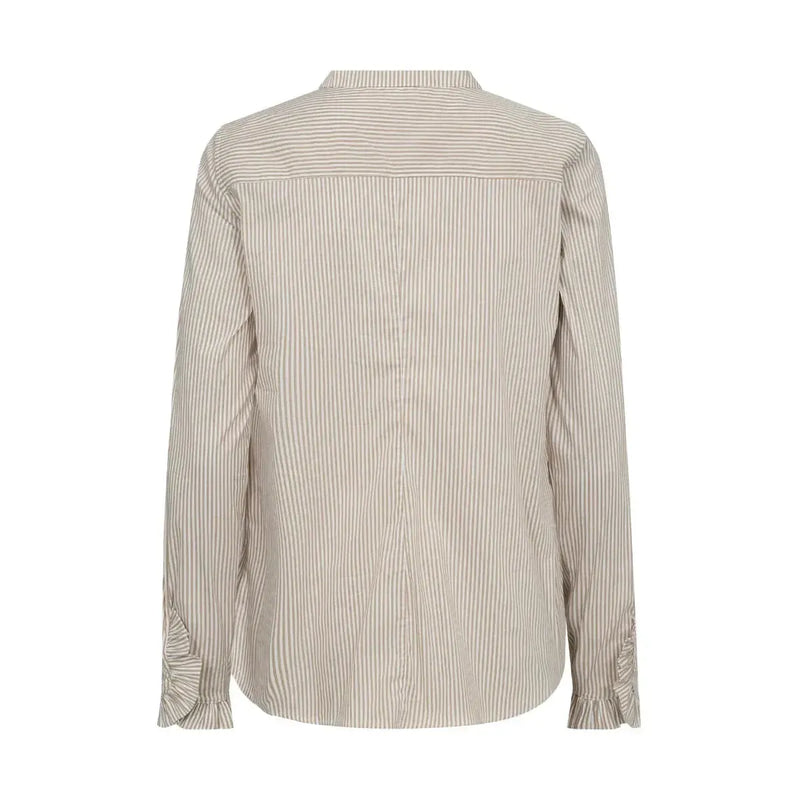 Mos Mosh, Mattie Stripe Shirt, Safari-Mos Mosh-Minlillebutik.dk