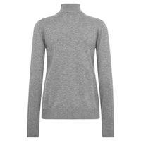 Mos Mosh, MMRelena highneck knit, Sharkskin-Mos Mosh-Minlillebutik.dk