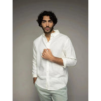 Mos Mosh Gallery, Theo Linen Shirt, Ecru-Mos Mosh Gallery-Minlillebutik.dk