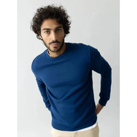Mos Mosh Gallery, Abel Crew Neck Sweat, Estate Blue-Mos Mosh Gallery-Minlillebutik.dk