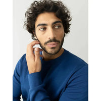 Mos Mosh Gallery, Abel Crew Neck Sweat, Estate Blue-Mos Mosh Gallery-Minlillebutik.dk