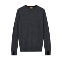 Mos Mosh Gallery, MMGAdam Soft Knit, Charcoal Melange-Mos Mosh Gallery-Minlillebutik.dk