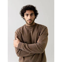 Mos Mosh Gallery, French Faded Sweat, Chocolate Brown-Mos Mosh Gallery-Minlillebutik.dk