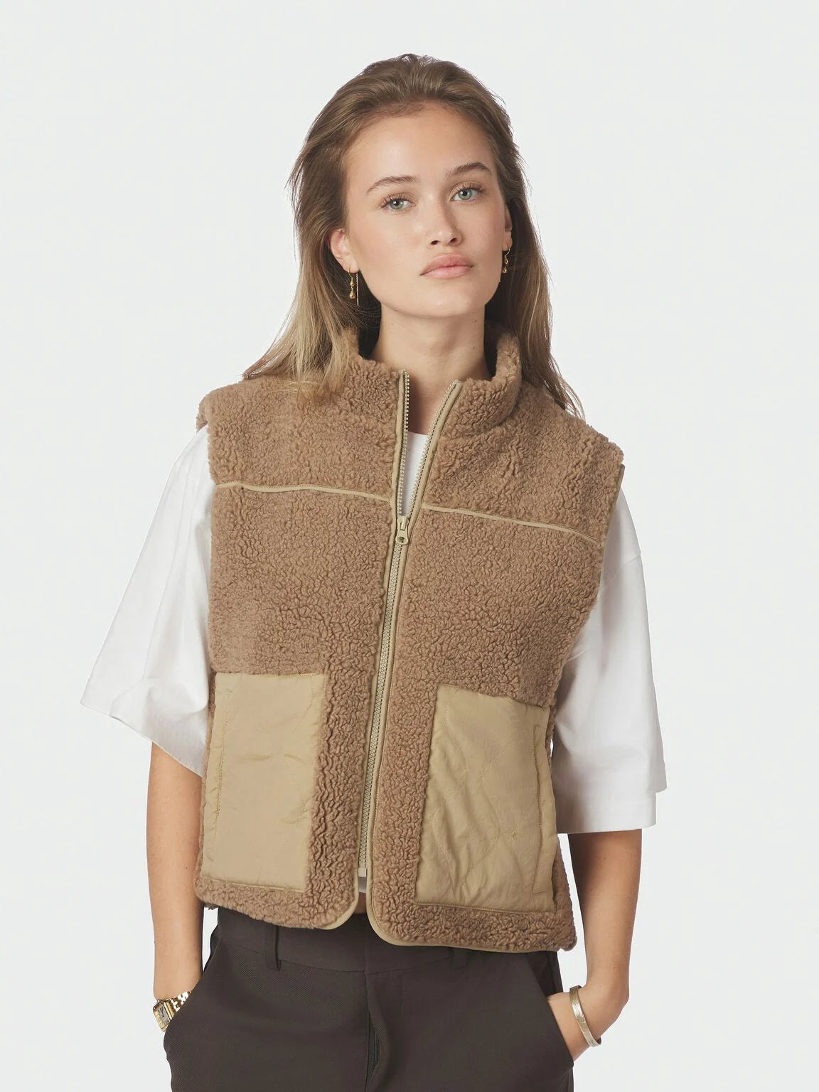 Neo Noir, Scout Teddy Waistcoat, Taupe