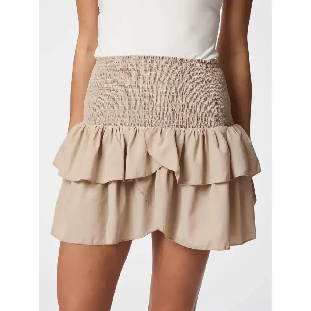 Neo Noir, Carin R Skirt, Sand-Neo Noir-Minlillebutik.dk