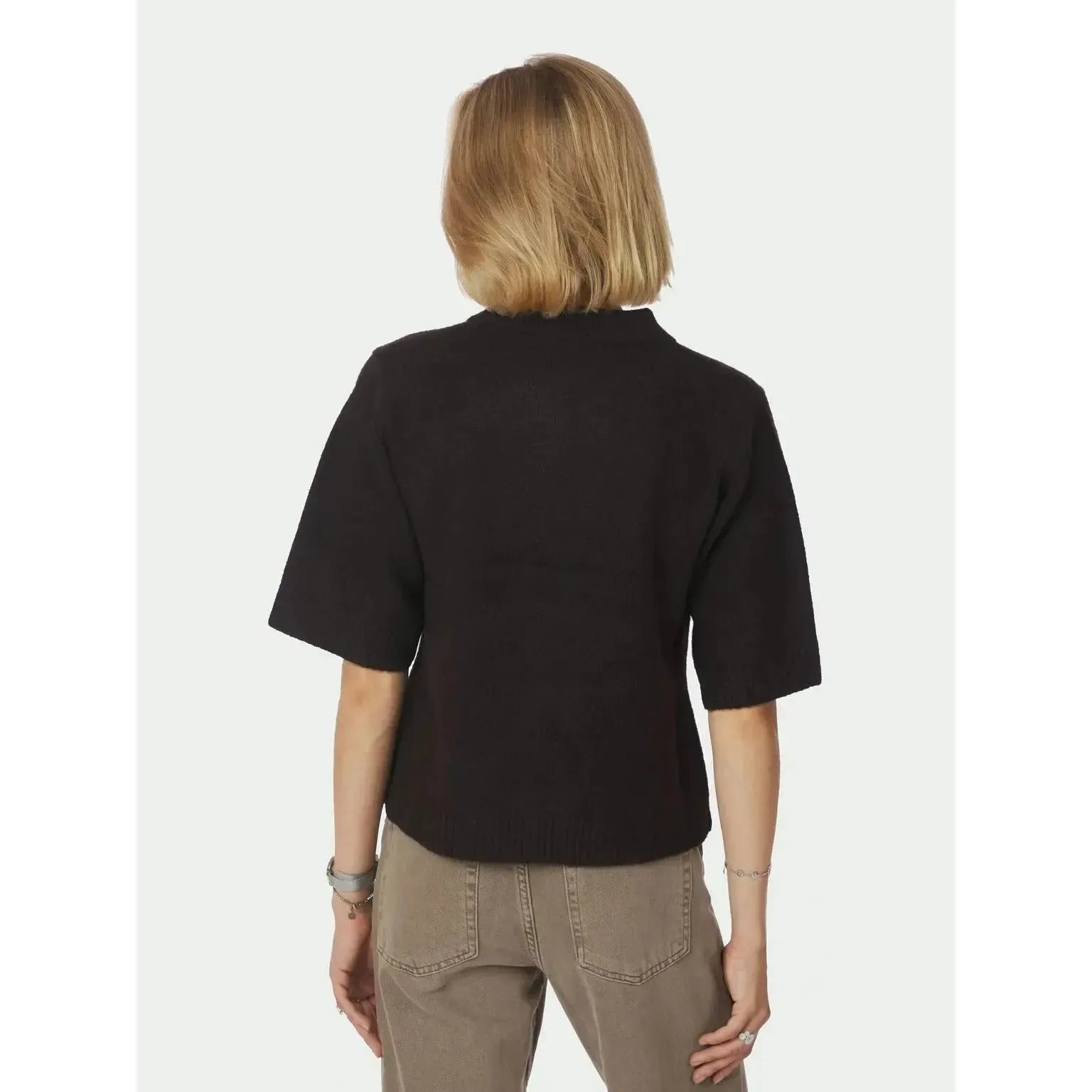 Neo Noir, Cunna Knit Blouse, Dark Brown-Neo Noir-Minlillebutik.dk