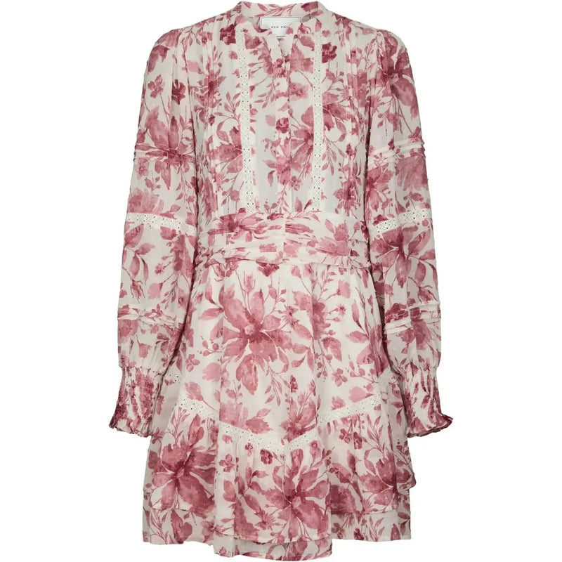 Neo Noir, Roberta Flower Print Dress, Evening Rose-Neo Noir-Minlillebutik.dk