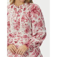 Neo Noir, Roberta Flower Print Dress, Evening Rose