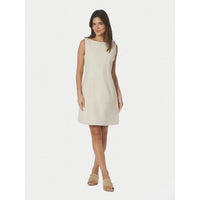 Neo Noir, Bruna Ramie Dress, Off White