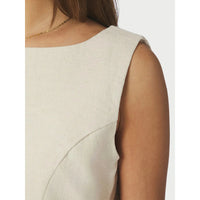 Neo Noir, Bruna Ramie Dress, Off White