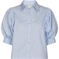 Neo Noir, Etta Stripe Stone Shirt, Light Blue