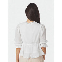 Neo Noir, Adelia S Voile Blouse, White