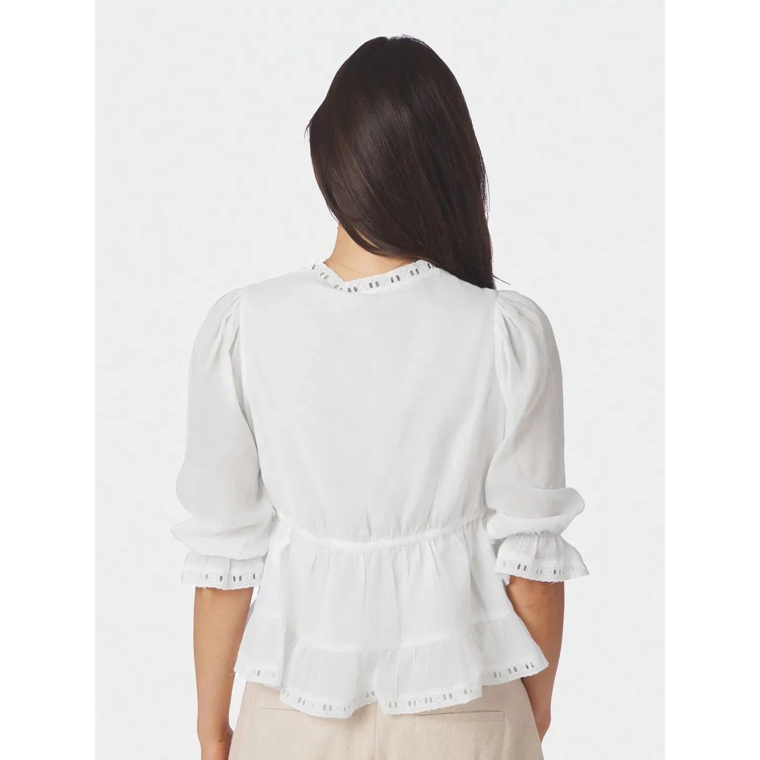 Neo Noir, Adelia S Voile Blouse, White