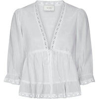 Neo Noir, Adelia S Voile Blouse, White