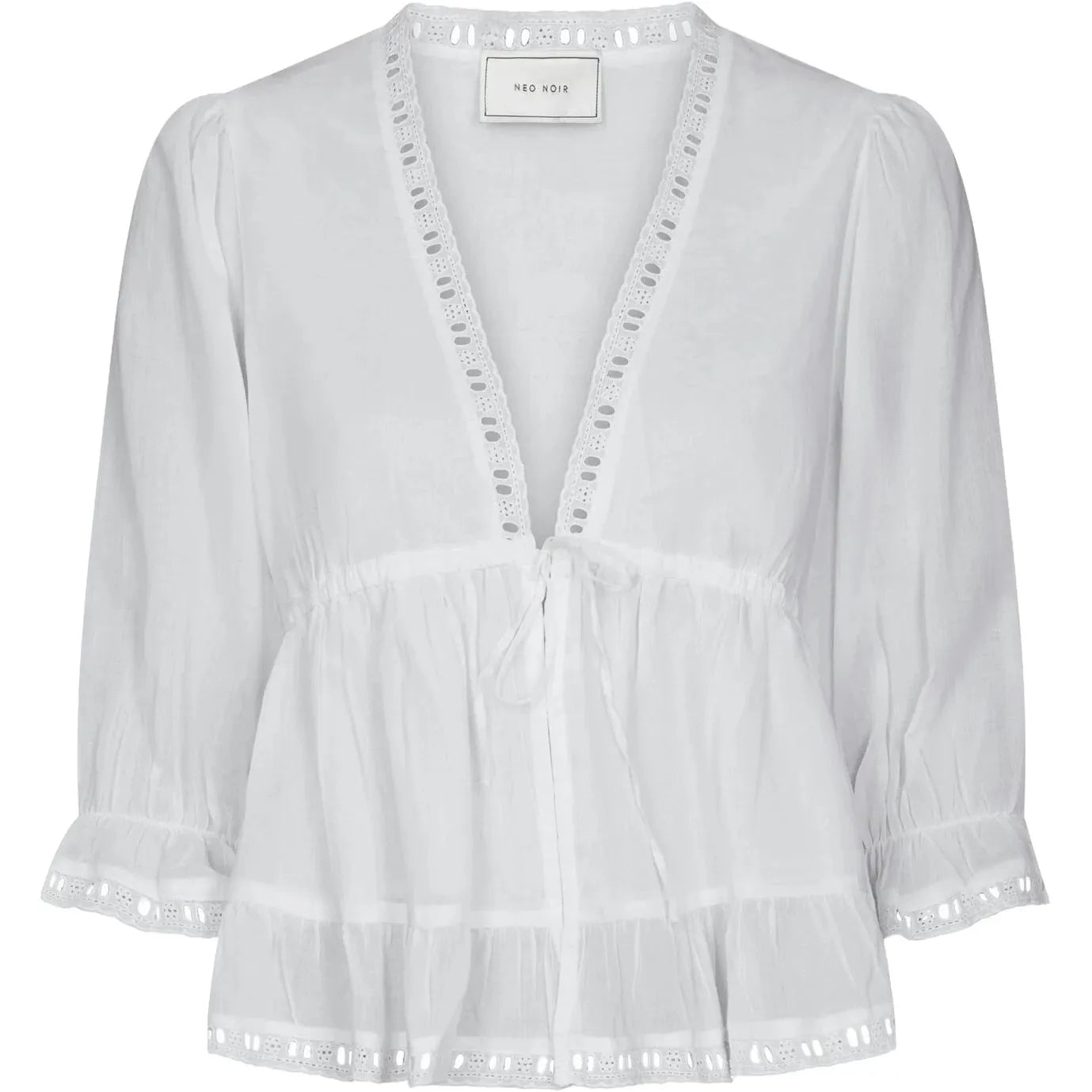 Neo Noir, Adelia S Voile Blouse, White