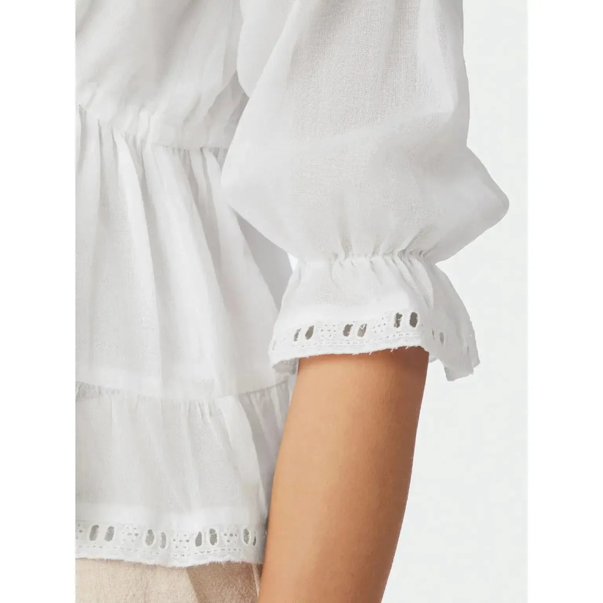 Neo Noir, Adelia S Voile Blouse, White-Neo Noir-Minlillebutik.dk