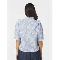 Neo Noir, Manet Jacquard Blouse, Light Blue