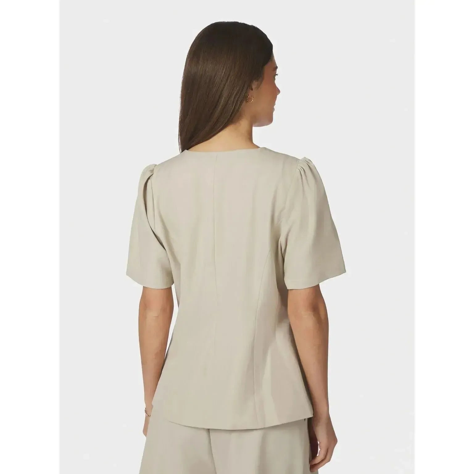 Neo Noir, Jules Structure Blouse, Creme-Neo Noir-Minlillebutik.dk