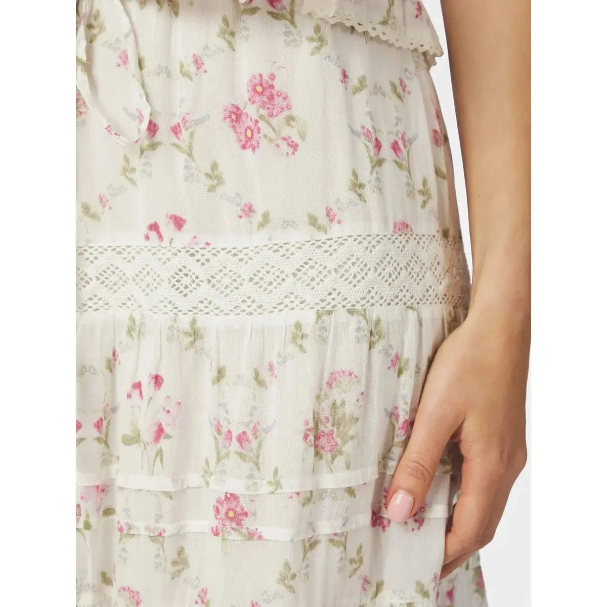 Neo Noir, Fippo Spring Flower Skirt, Off White-Neo Noir-Minlillebutik.dk