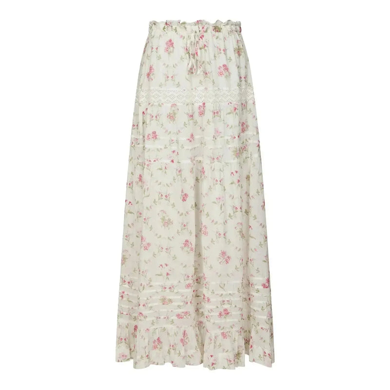 Neo Noir, Fippo Spring Flower Skirt, Off White-Neo Noir-Minlillebutik.dk