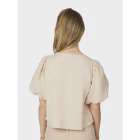 Neo Noir, Moisa Linen Blouse, Sand-Neo Noir-Minlillebutik.dk