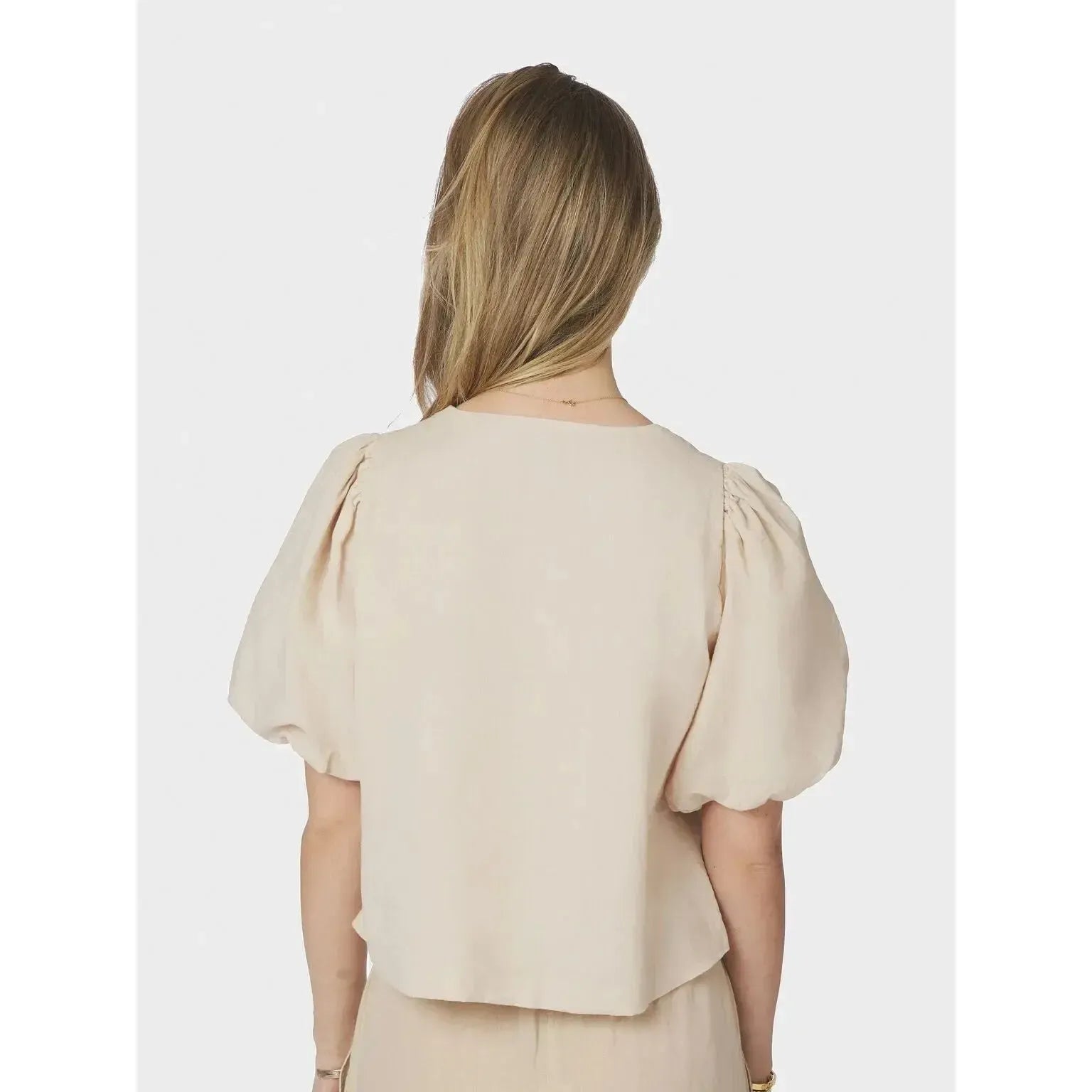 Neo Noir, Moisa Linen Blouse, Sand-Neo Noir-Minlillebutik.dk