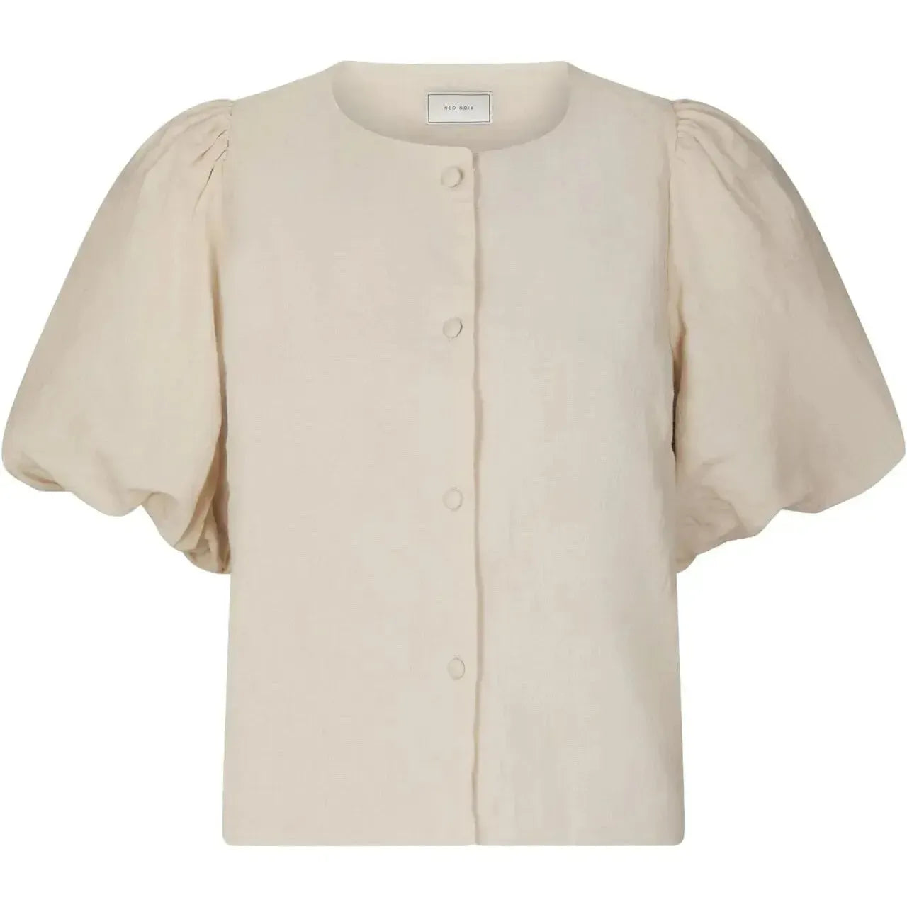 Neo Noir, Moisa Linen Blouse, Sand-Neo Noir-Minlillebutik.dk