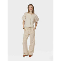 Neo Noir, Moisa Linen Blouse, Sand-Neo Noir-Minlillebutik.dk