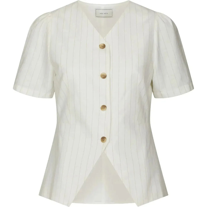 Neo Noir, Jules Summer Stripe Blouse, Taupe Stripe-Neo Noir-Minlillebutik.dk