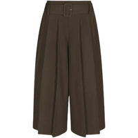 Neo Noir, Rilene Midi Pants, Dark Brown