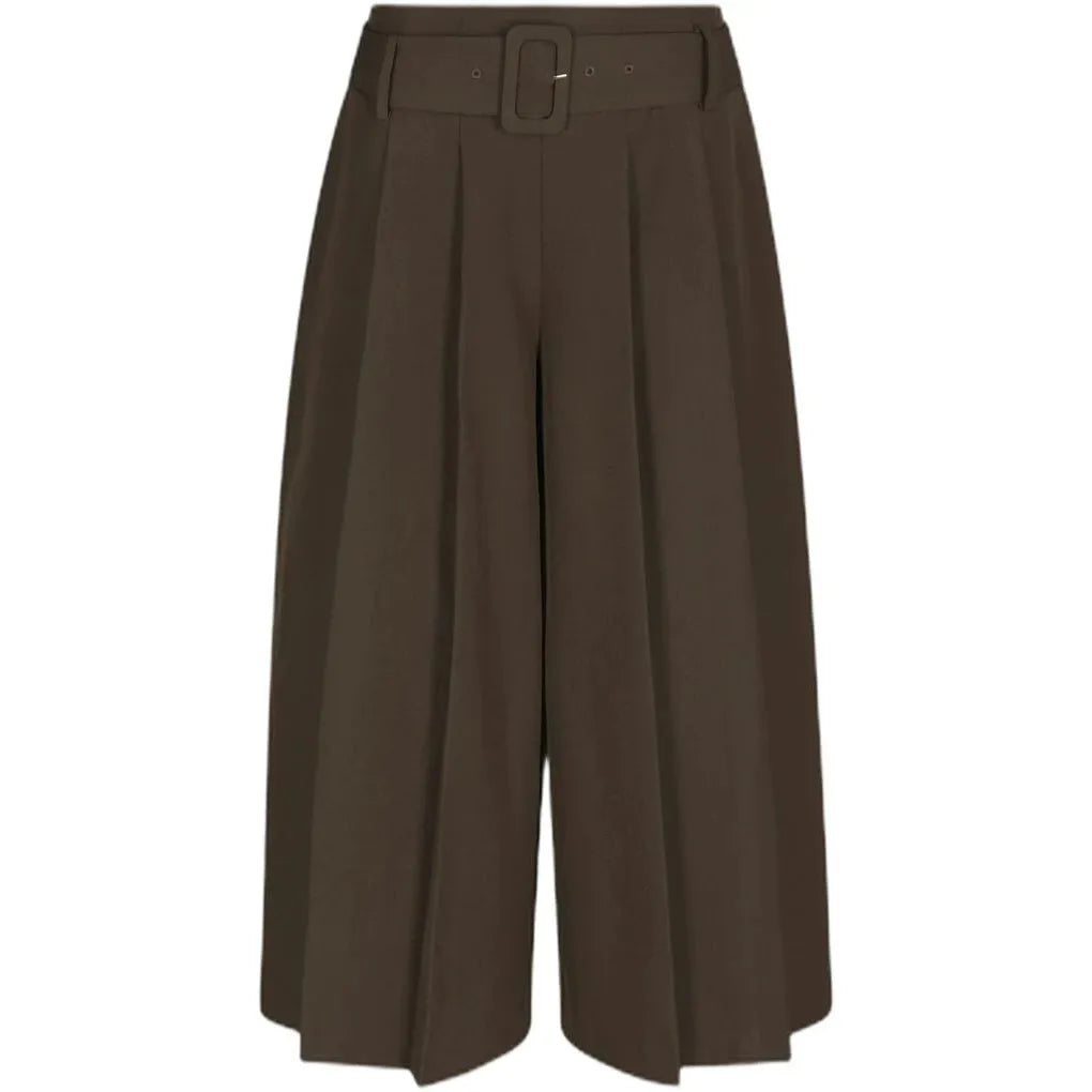 Neo Noir, Rilene Midi Pants, Dark Brown