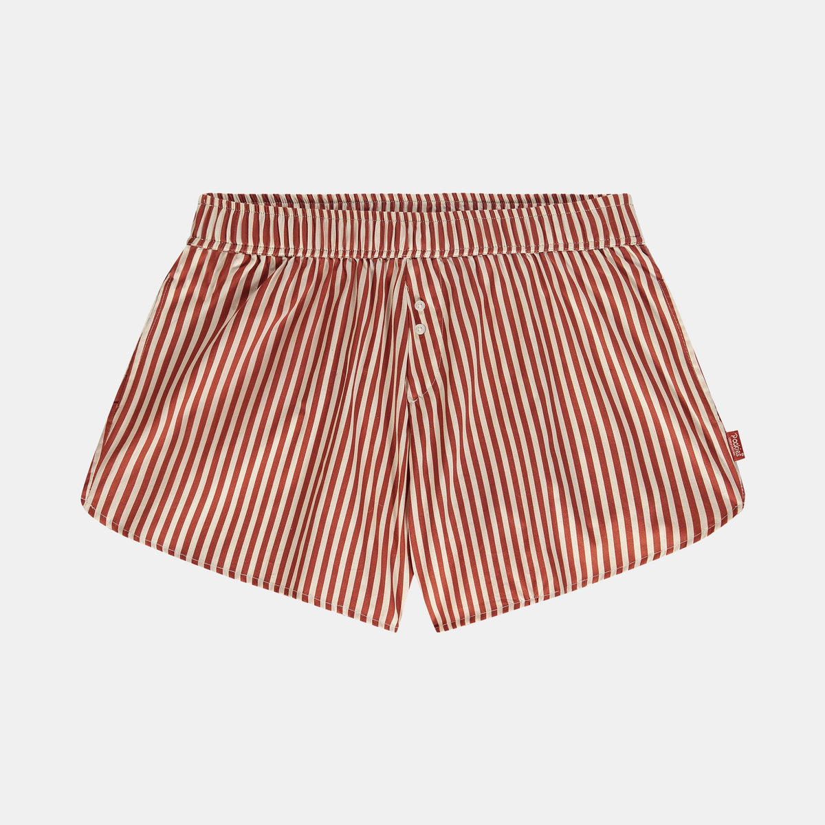 Pockies, Womens Pyjama Shorts, Lady Terracotta Striped-Pockies-Minlillebutik.dk