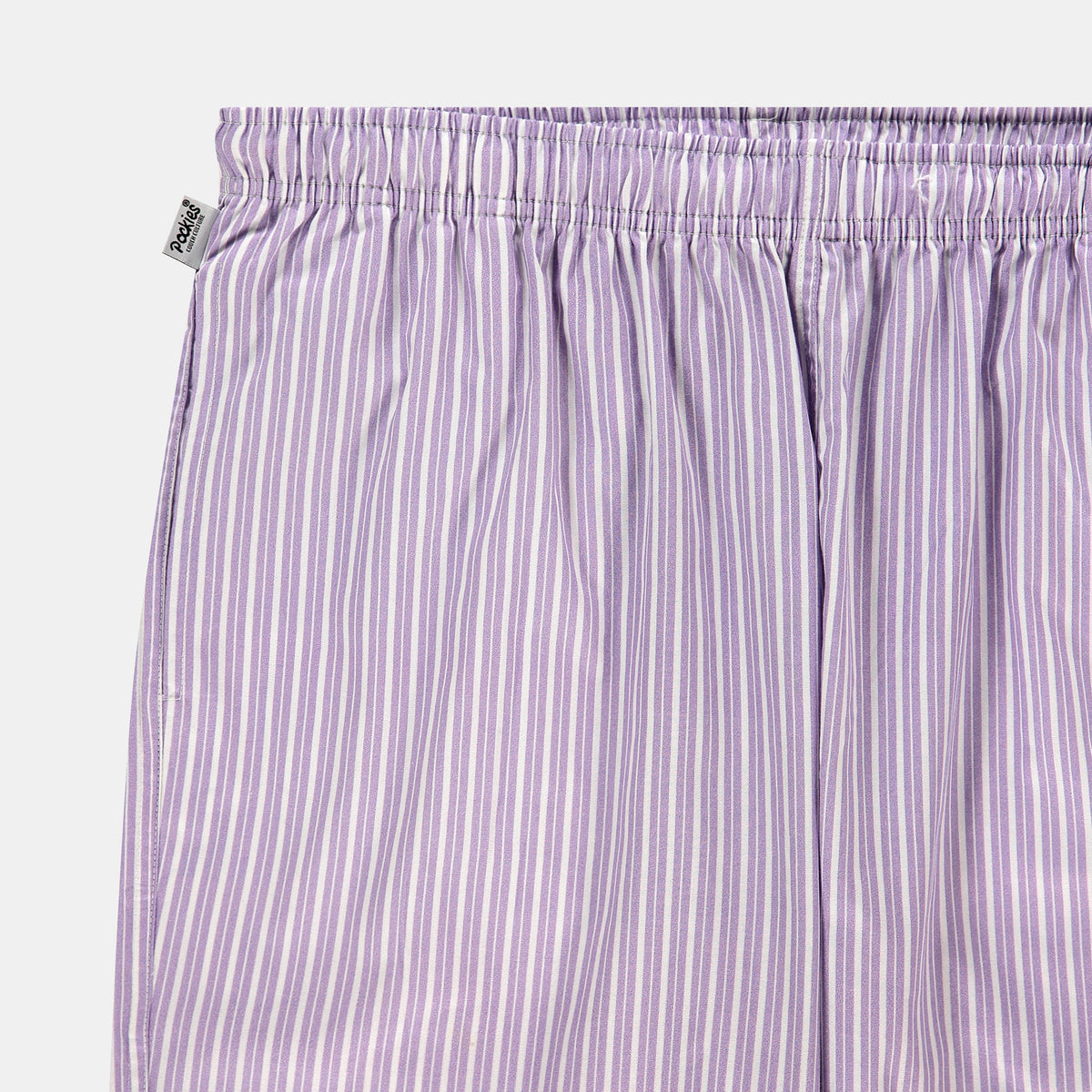 Pockies, Womens Pyjama Pants, Lavender Stripes-Pockies-Minlillebutik.dk