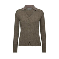 Mos Mosh, Relena Rib Polo Knit, Falcon-Mos Mosh-Minlillebutik.dk