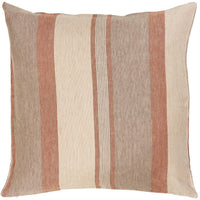 Ib Laursen, Pude, Beige m/brune og rustfarvede striber