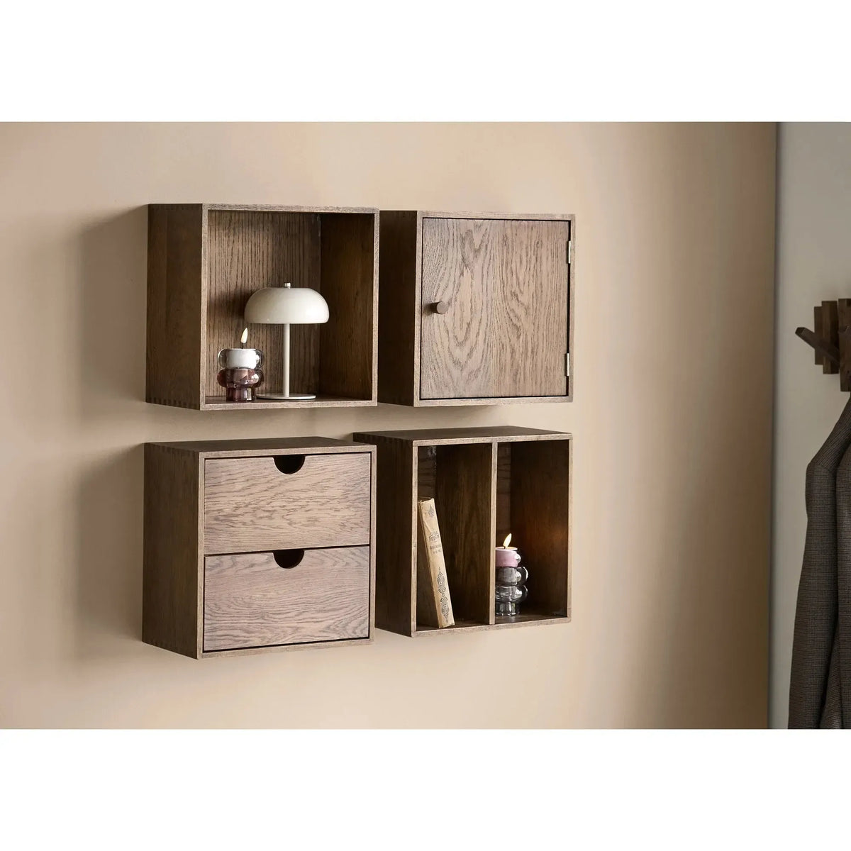 House Nordic, Margate Bordlampe - Bordlampe, genopladelig, metal, beige ø13 cm-House Nordic-Minlillebutik.dk